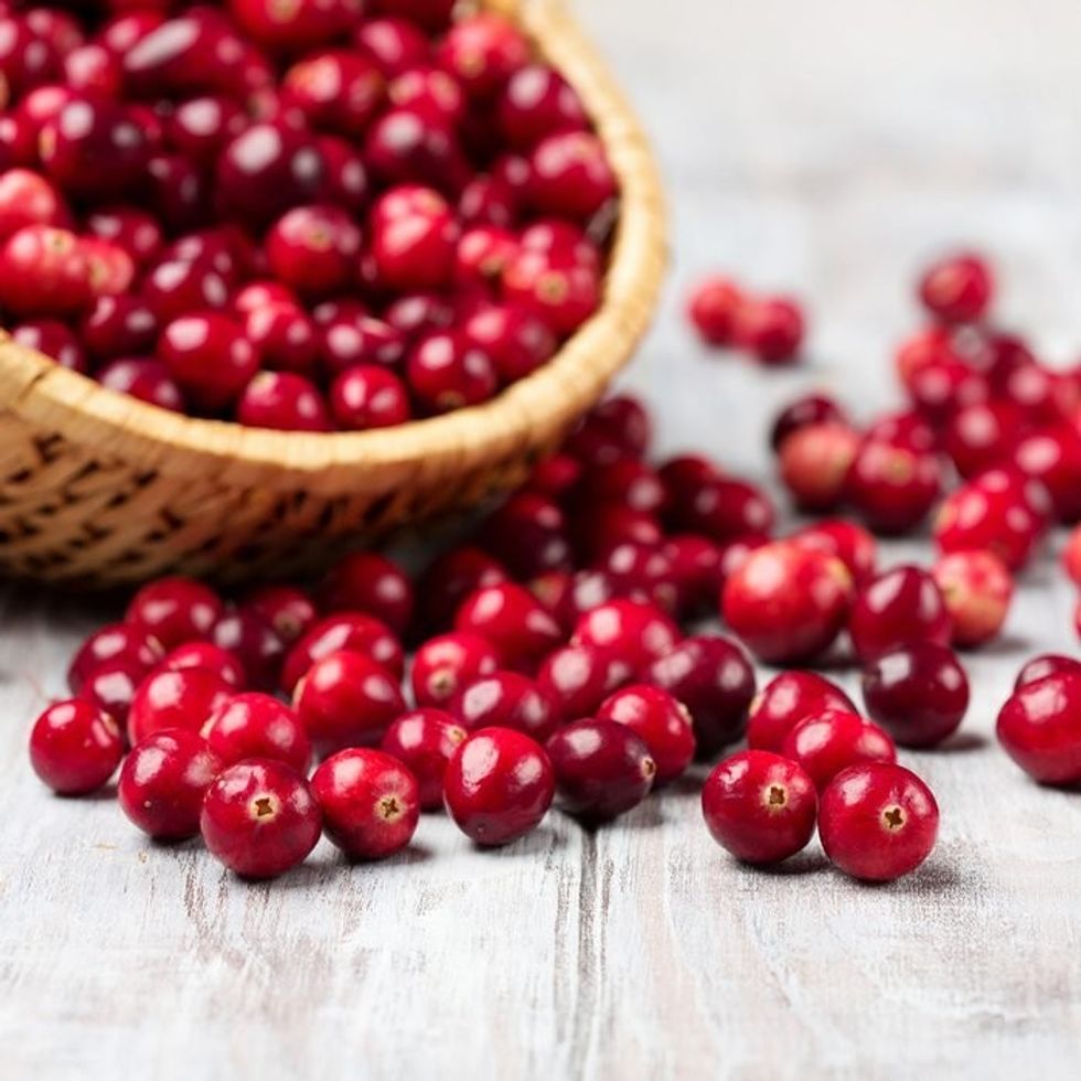 harvest fresh red cranberries wicker basket shutterstock 489262009