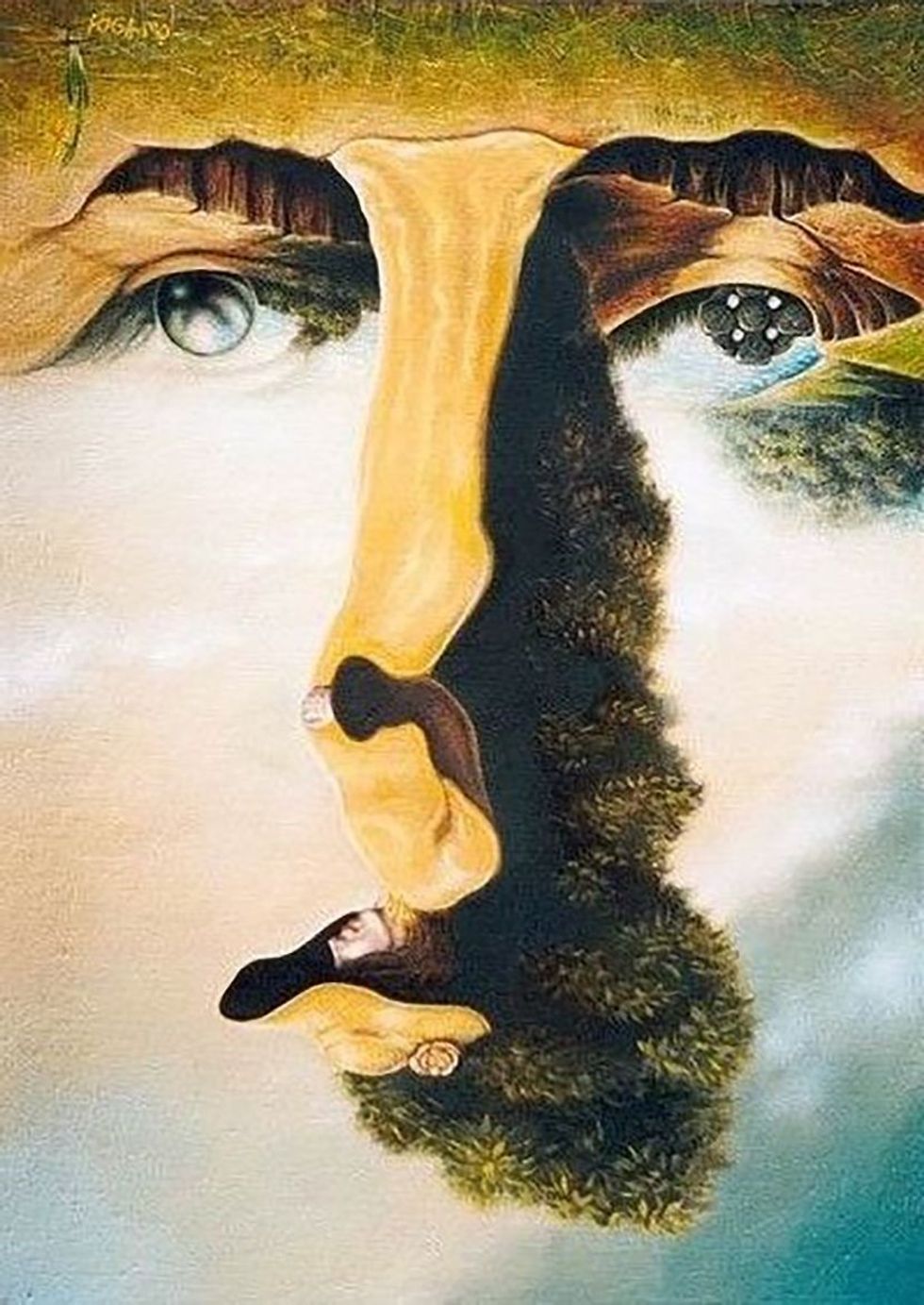 hidden face of the man 83