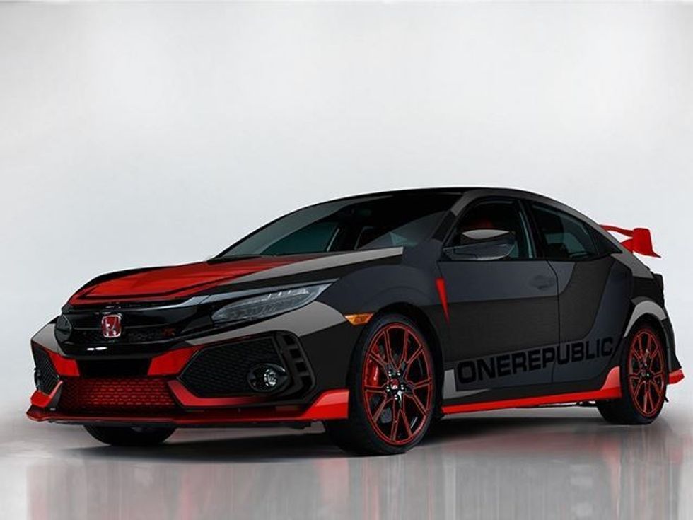 Honda Civic Type R i dizajnuar nga bendi muzikor foto 2