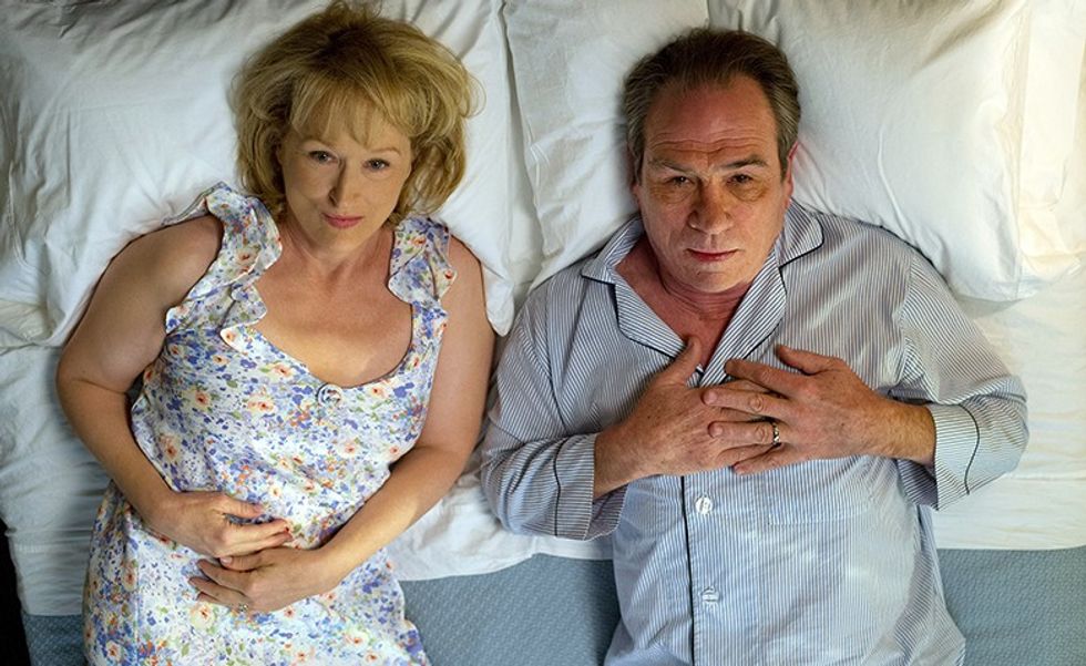 HOPE SPRINGS, from left: Meryl Streep, Tommy Lee Jones, 2012. Ph: Barry Wetcher/©Columbia Pictures/Courtesy Everett Collection