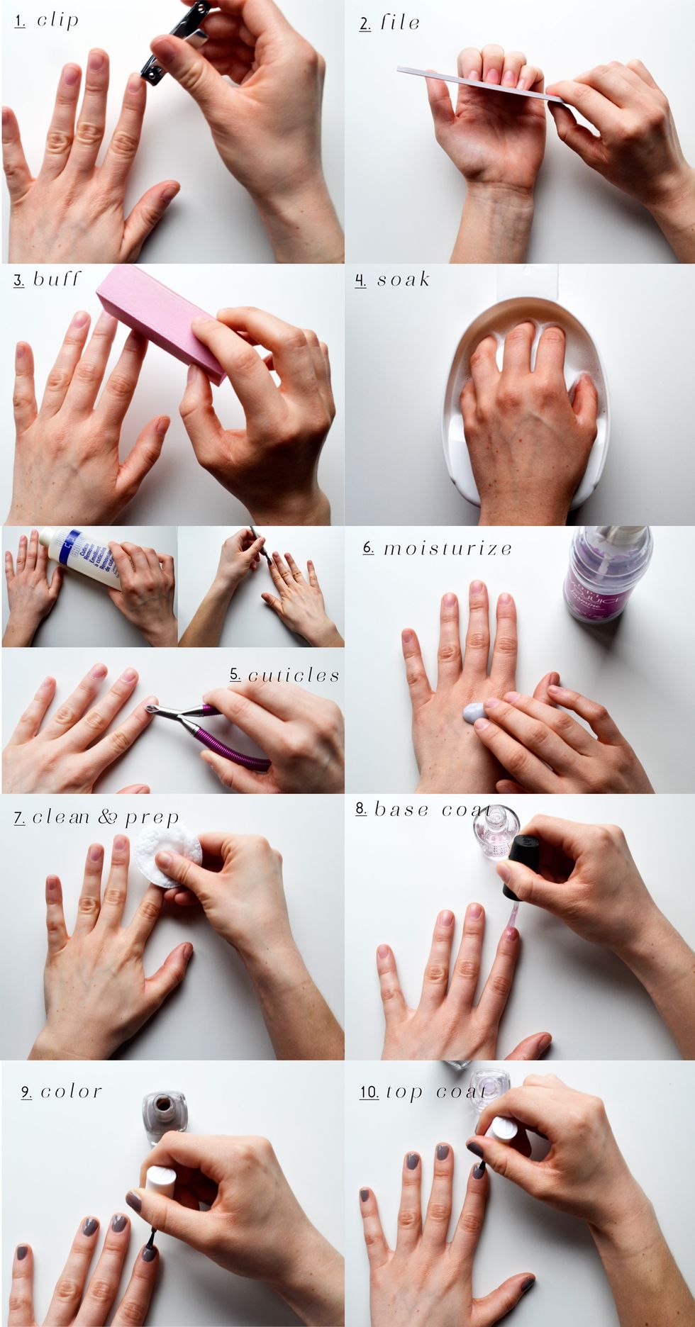 How To Master the At Home Manicure Step by step