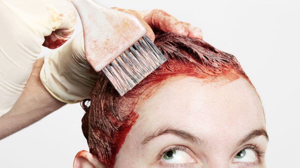 how to remove hair color from skin