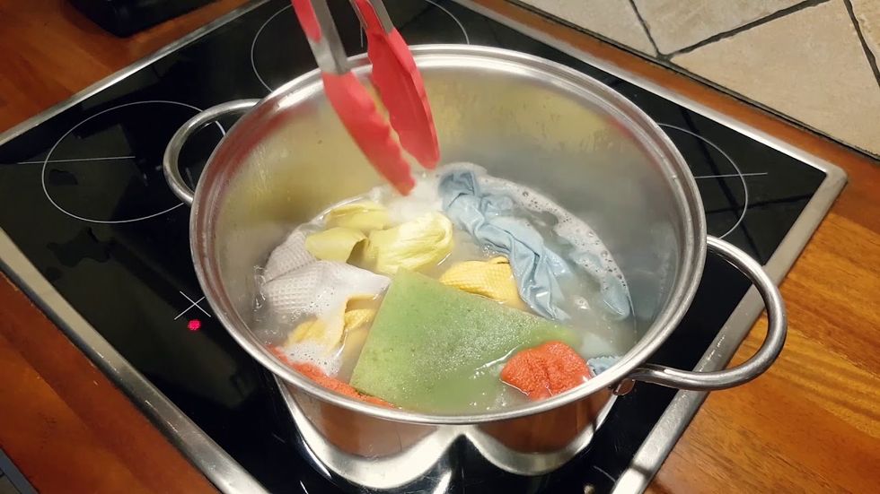 how to wash dish towels tea towels