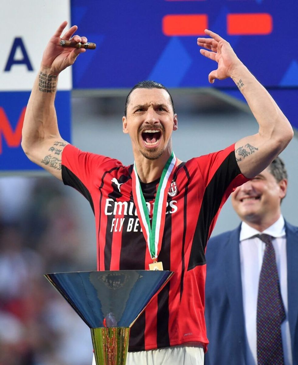 Ibrahimovic i AC Milan feston.