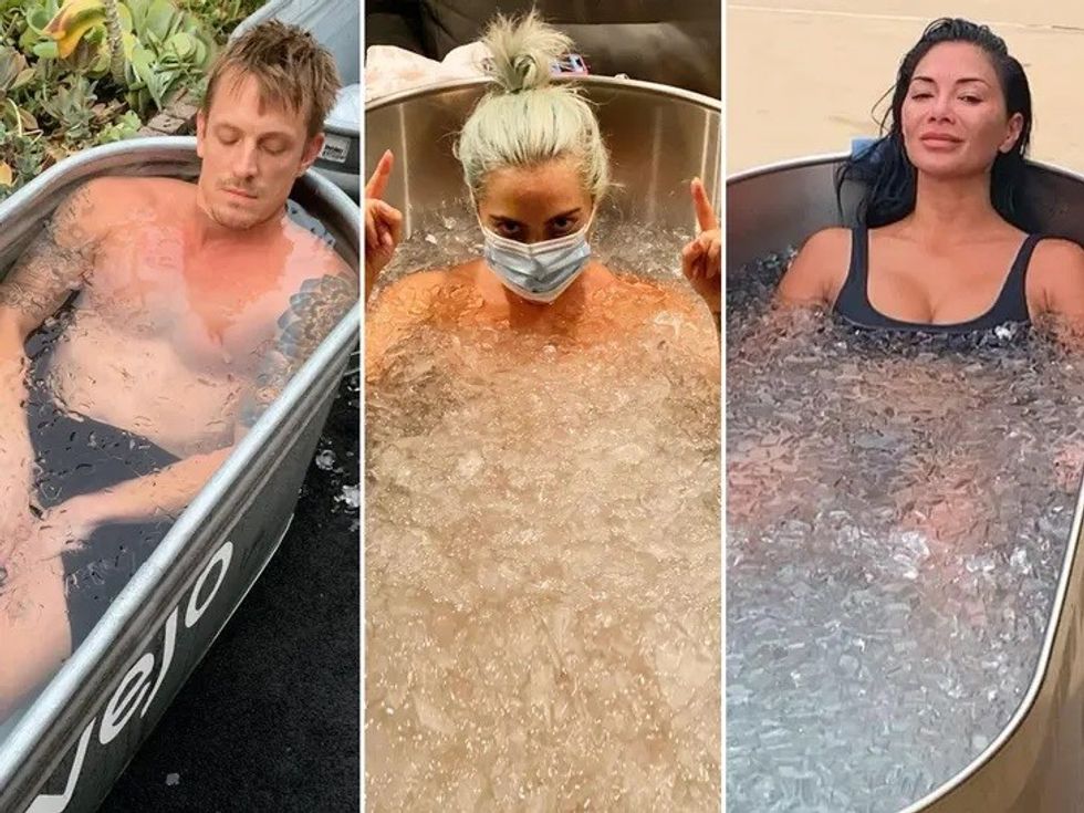 ice bath benefits lady gaga