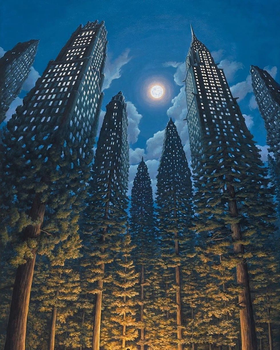illusions optique peinture rob gonsalves 1