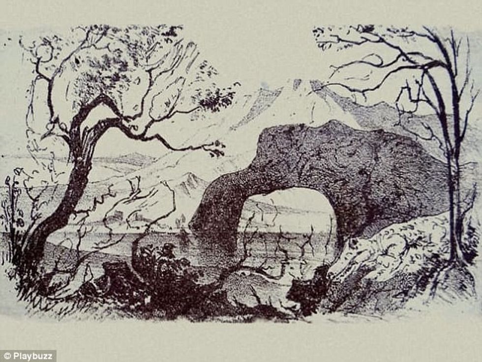 Ilustrimi enigmatik fshehë nëntë kafshë dhe një burrë duke tymosur foto 2