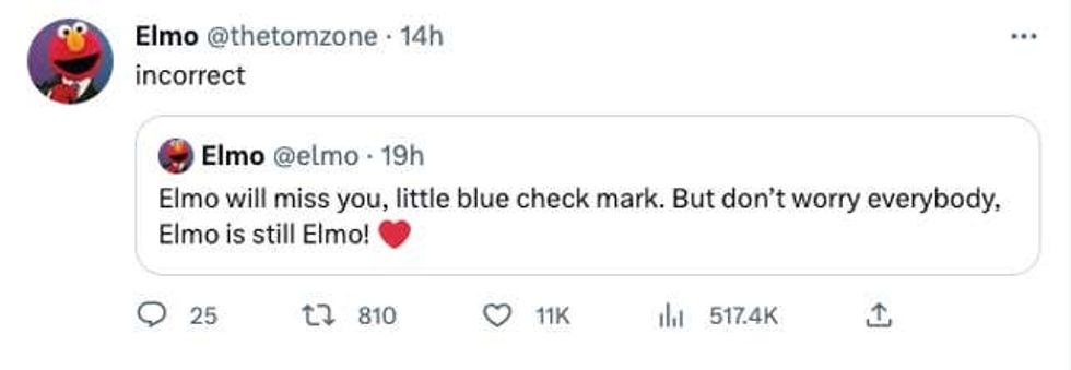 Image for article titled 12 of Twitter's Best Jokes and Memes About Elon Musk's Blue Check Apocalypse