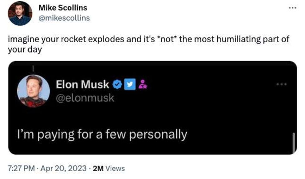 Image for article titled 12 of Twitter's Best Jokes and Memes About Elon Musk's Blue Check Apocalypse