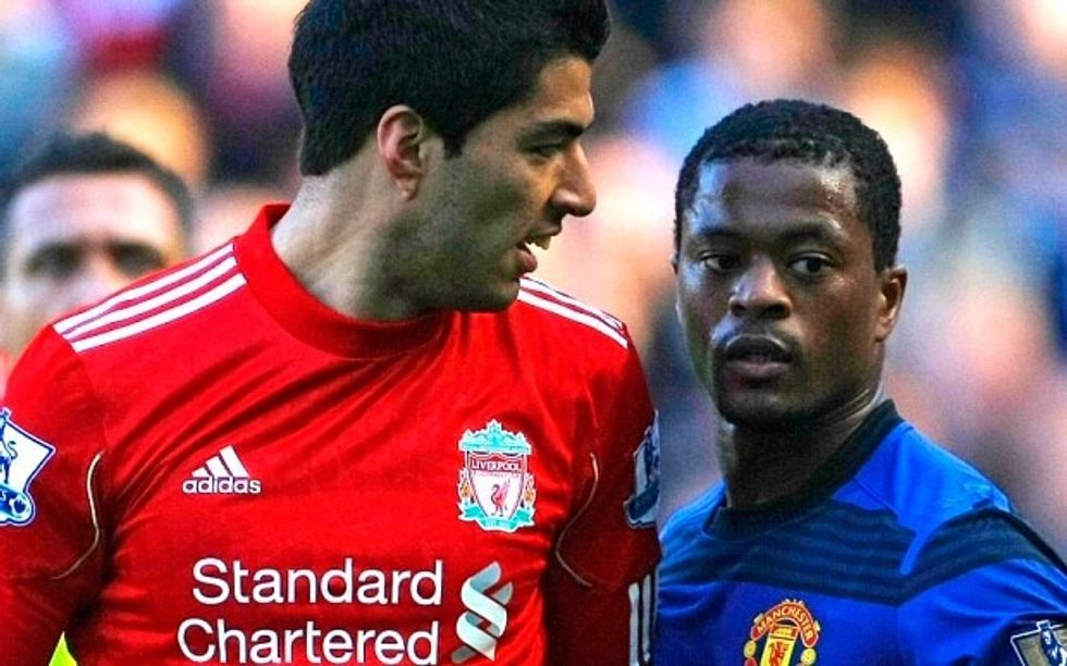 Image result for evra vs suarez