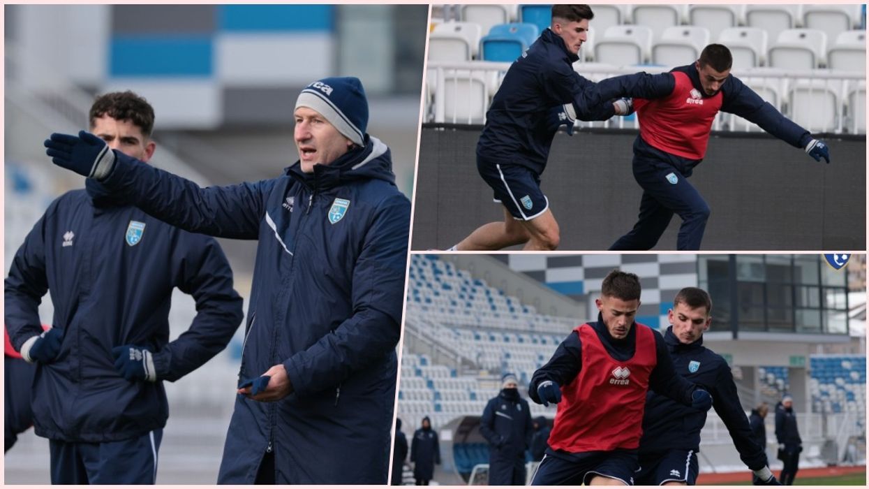 Franco Foda shikon nga afër yjet e rinj të Kosovës në ditën e dytë të kampit stërvitor