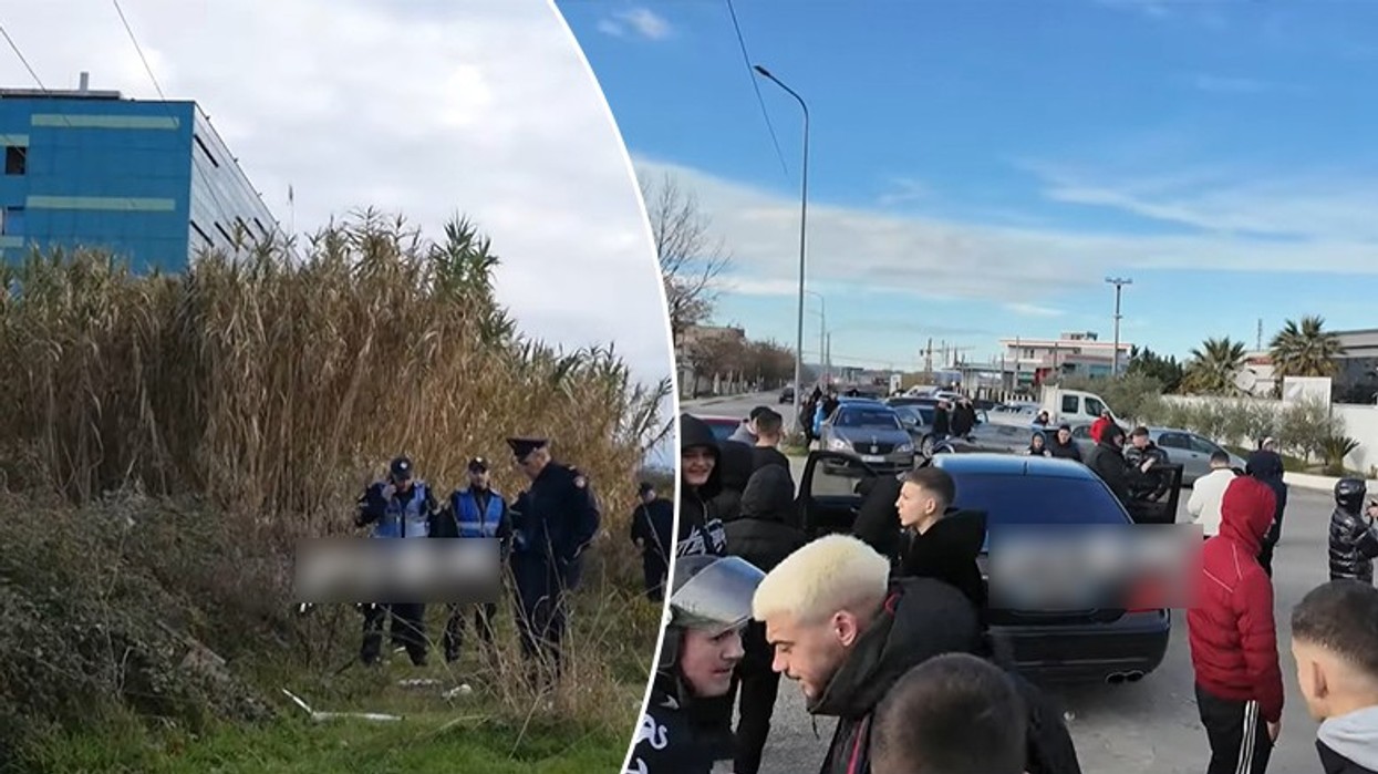 Publikohen pamjet e protestës për Gjestin para Top Channel, të pranishëm edhe Policia e Shtetit