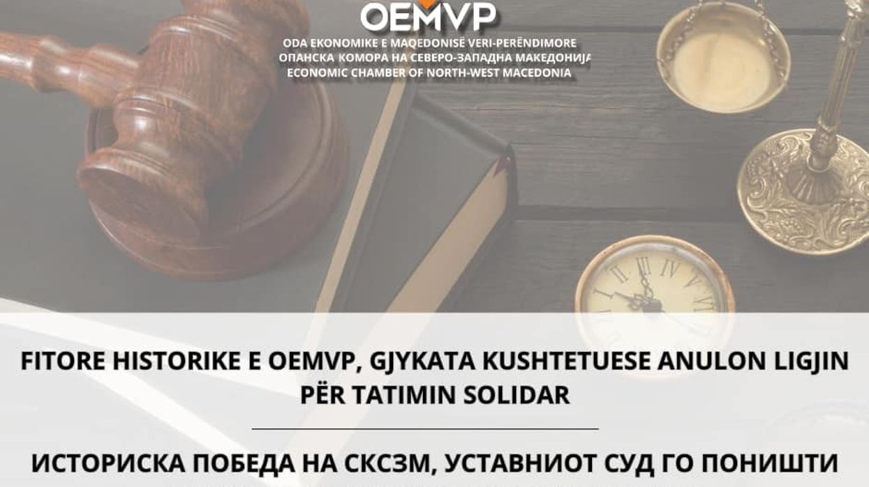 Kushtetuesja anuloi ligjin për tatimin solidar, OEMVP thotë se e fitoi betejën