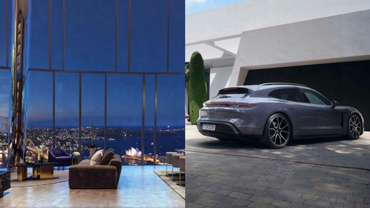 Kush blen apartament në këtë ndërtesë, ka një surprizë që e pret poshtë - një Porsche krejt të re