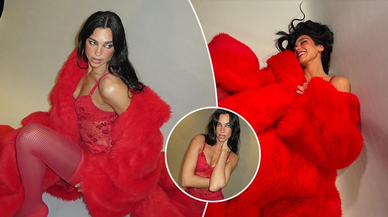 Dua Lipa shkëlqen në një veshje të kuqe voluminoze gjatë prapaskenave të turneut të saj "Radical Optimism" në Zelandën e Re