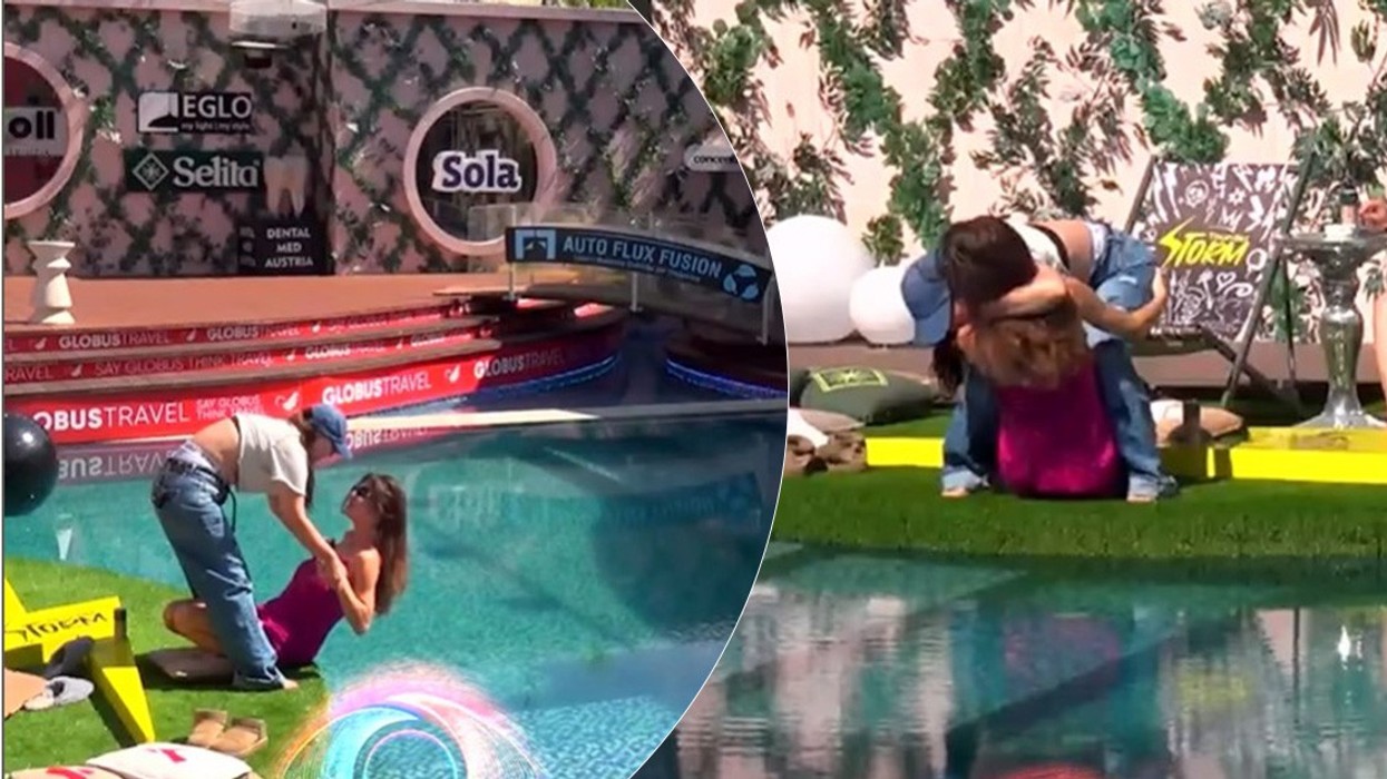 Momente gazmore në oborrin e shtëpisë së Big Brother VIP Albania: Rozana e hedh Loredanën në pishinë
