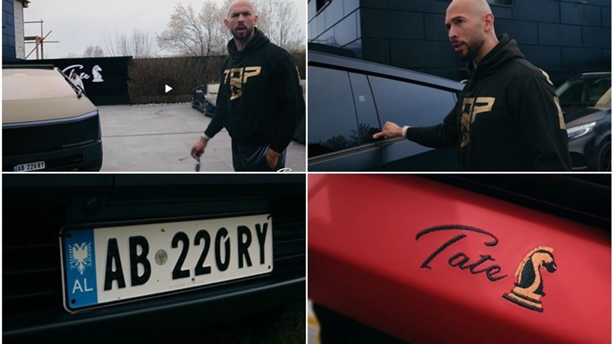 Andrew Tate i dhurohet një Tesla Cybertruck me targa shqiptare