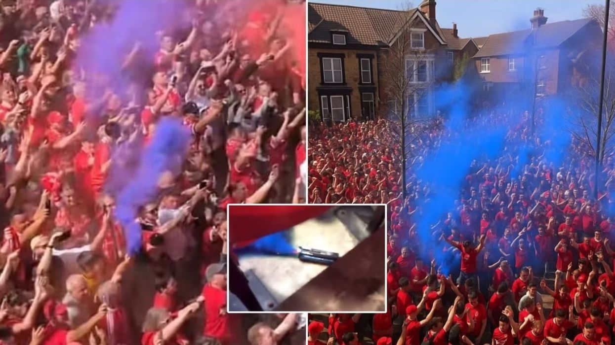 Zbulohet arsyeja epike pse pati flakadanë me ngjyrë të kaltër në festën e titullit të Liverpoolit
