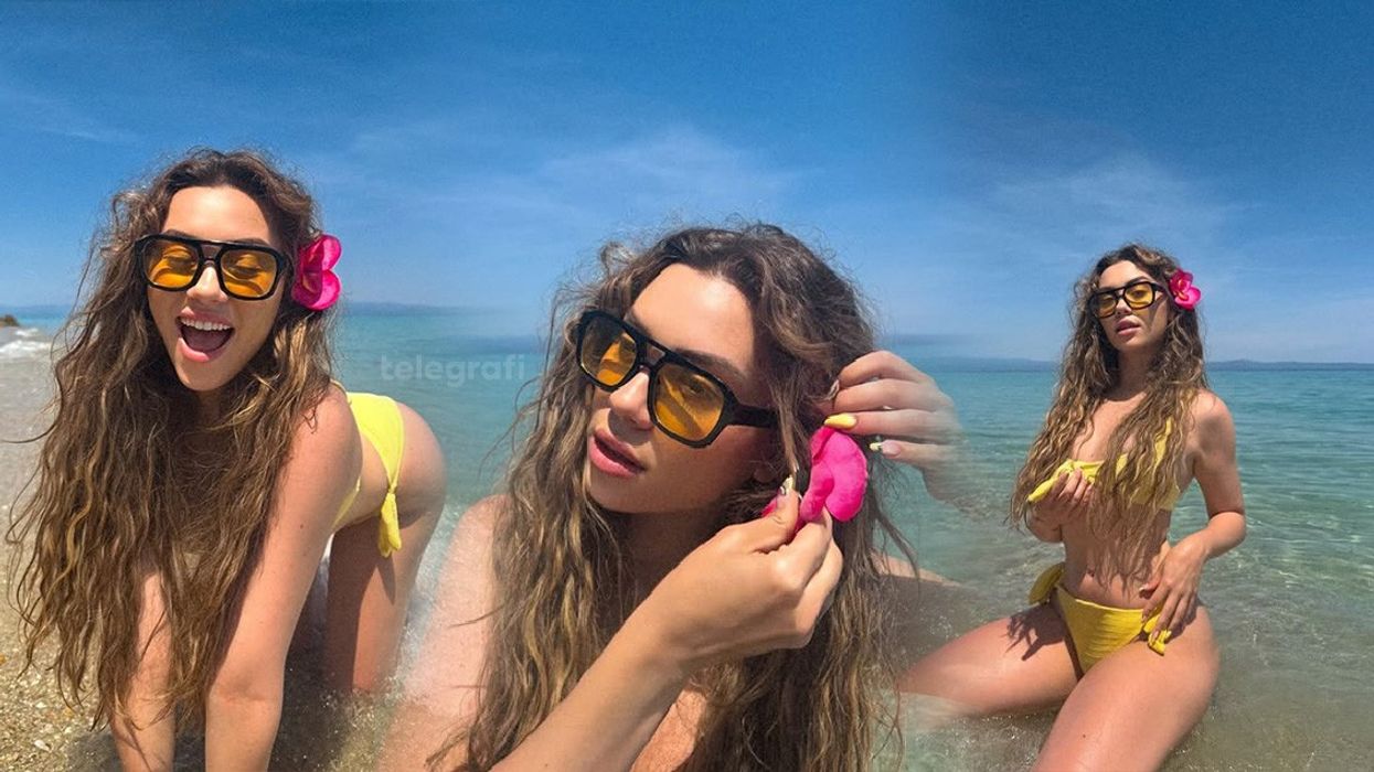 Diona Fona shfaqet më joshëse se kurrë në fotografitë në plazh