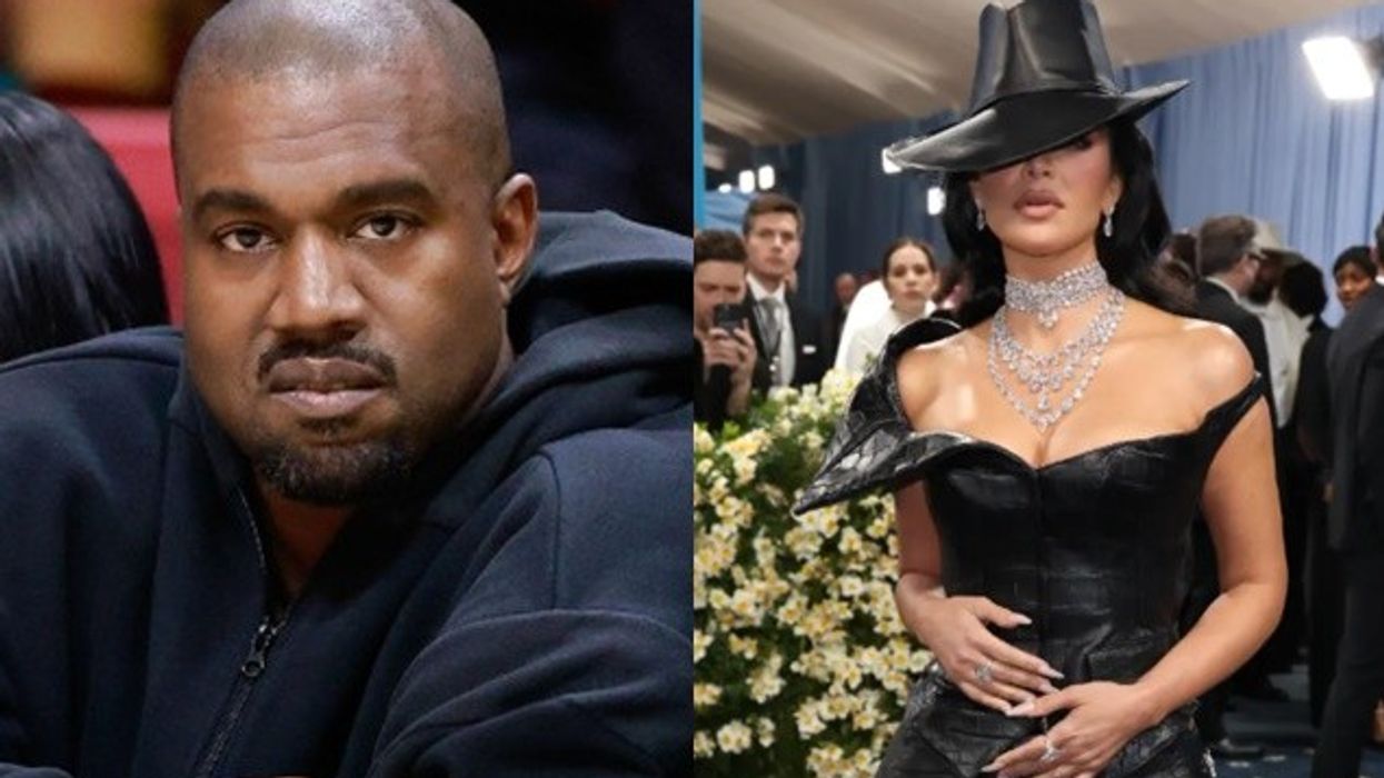 Kanye West pohon se Kim Kardashian e la vetëm vajzën e tyre gjatë ceremonisë së Met Gala-s