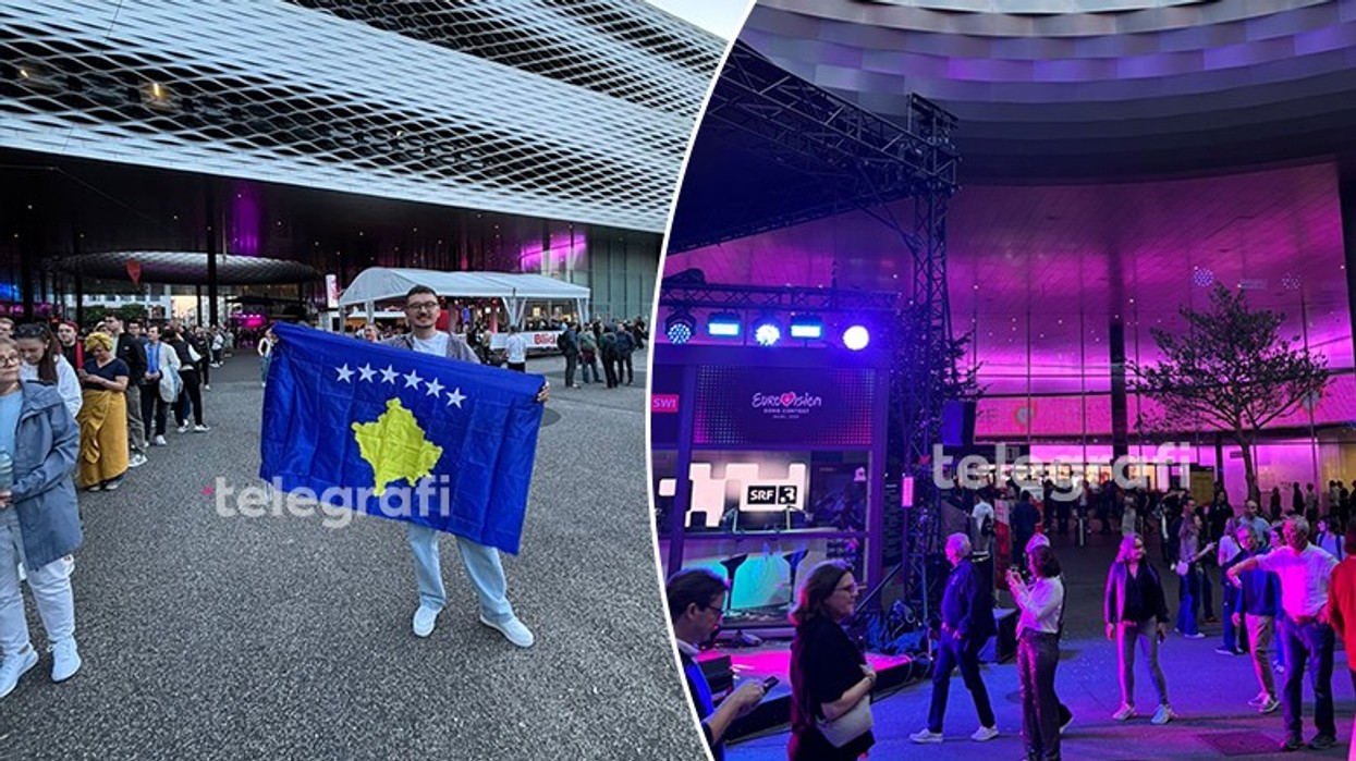 Pak minuta para nisjes së 'Eurovision 2025' - fansat shqiptarë valvitin flamurin e Kosovës jashtë sallës së eventit në Bazel