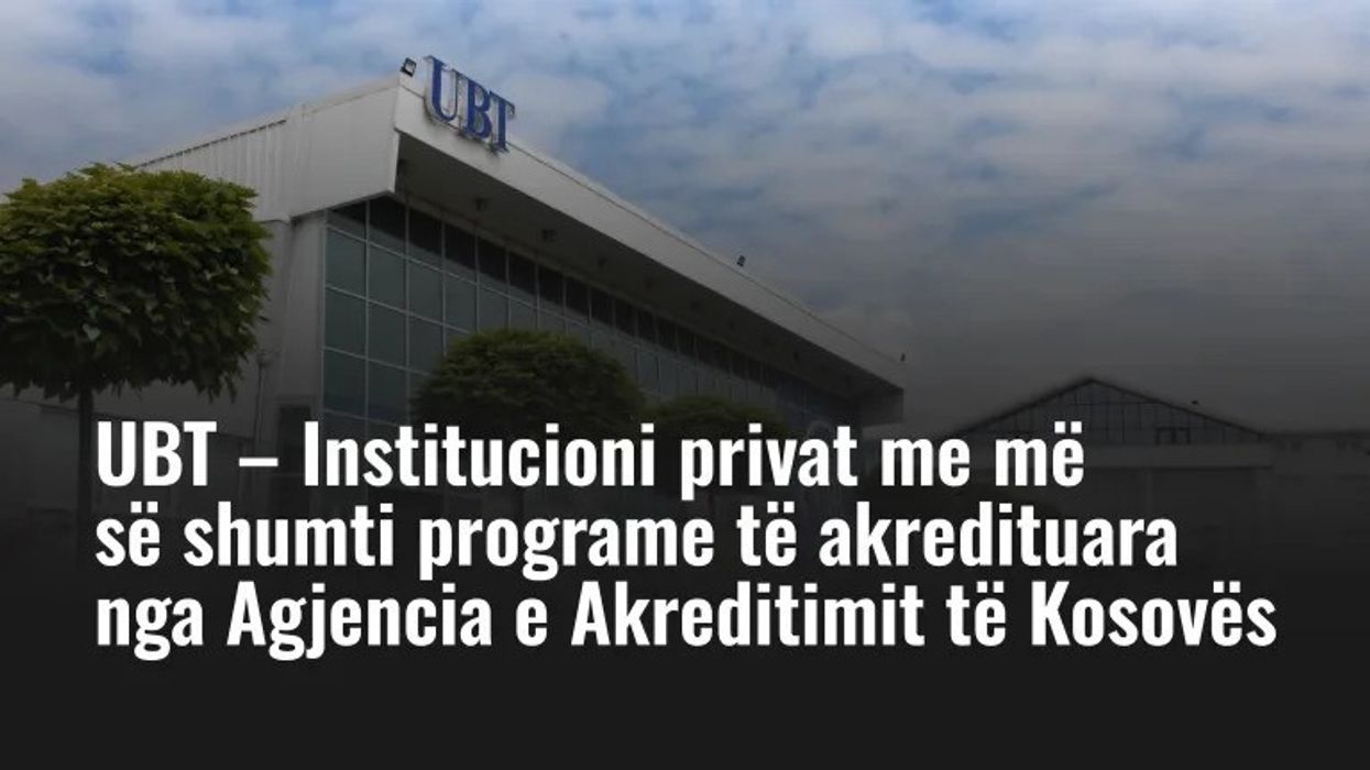 UBT – Institucioni privat me më së shumti programe të akredituara nga Agjencia e Akreditimit të Kosovës