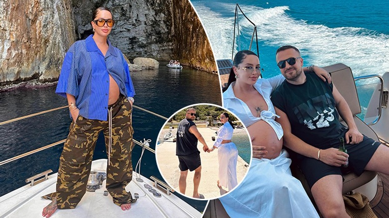 Dafina Zeqiri pozon me barkun e rrumbullakosur në jaht – shijon bukuritë e Karaburunit me bashkëshortin