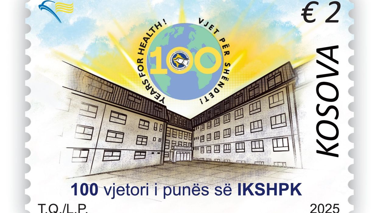 100-vjetori i Institutit Kombëtar të Shëndetit Publik, Posta e Kosovës e nderon me pullë postare