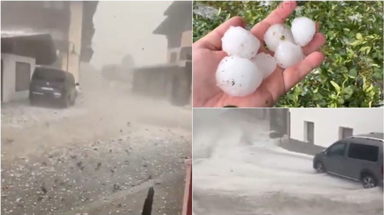 Stuhi të fuqishme me breshër godasin Tirolin e Austrisë, raportohet për dëme të shumta materiale