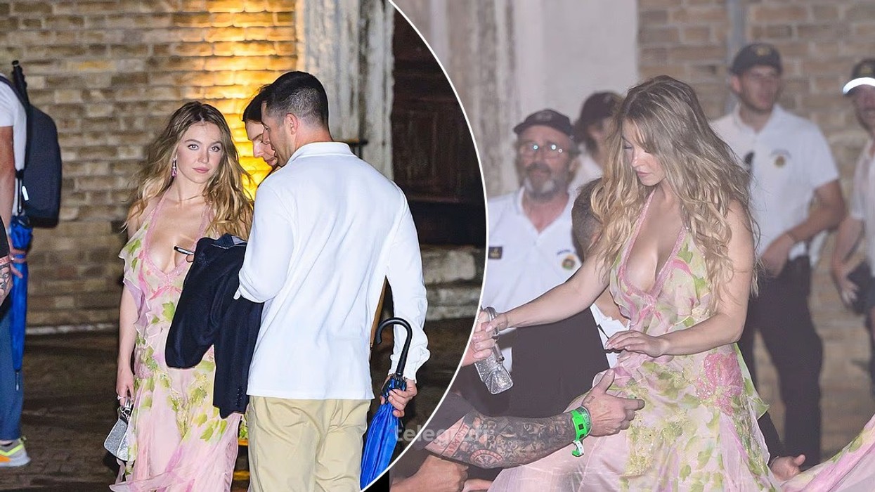 Sydney Sweeney shkëlqen në Venecia me fustan lulesh, për dasmën luksoze të Jeff Bezos