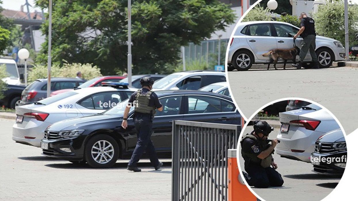 Prani e shtuar e Policisë rreth objektit të Kuvendit, fotografi nga vendi i ngjarjes