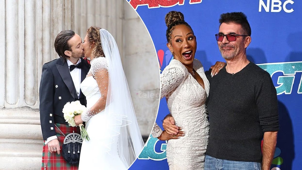 Simon Cowell mungon në dasmën e Mel B mes thashethemeve për një ribashkim me rivalin e vjetër, Simon Fuller