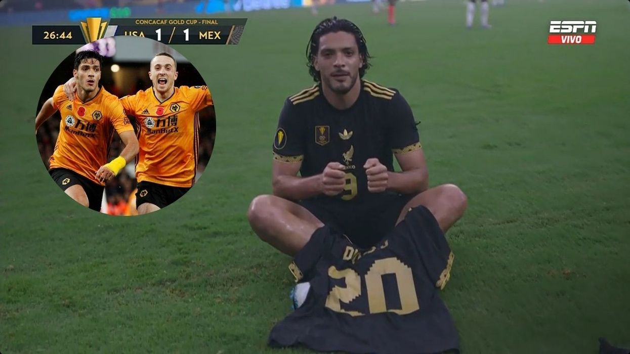 Raul Jimenez me një gjest unik për ish-shokun e skuadrës Diogo Jota: Del me fanellën e tij në fushë dhe feston njëjtë