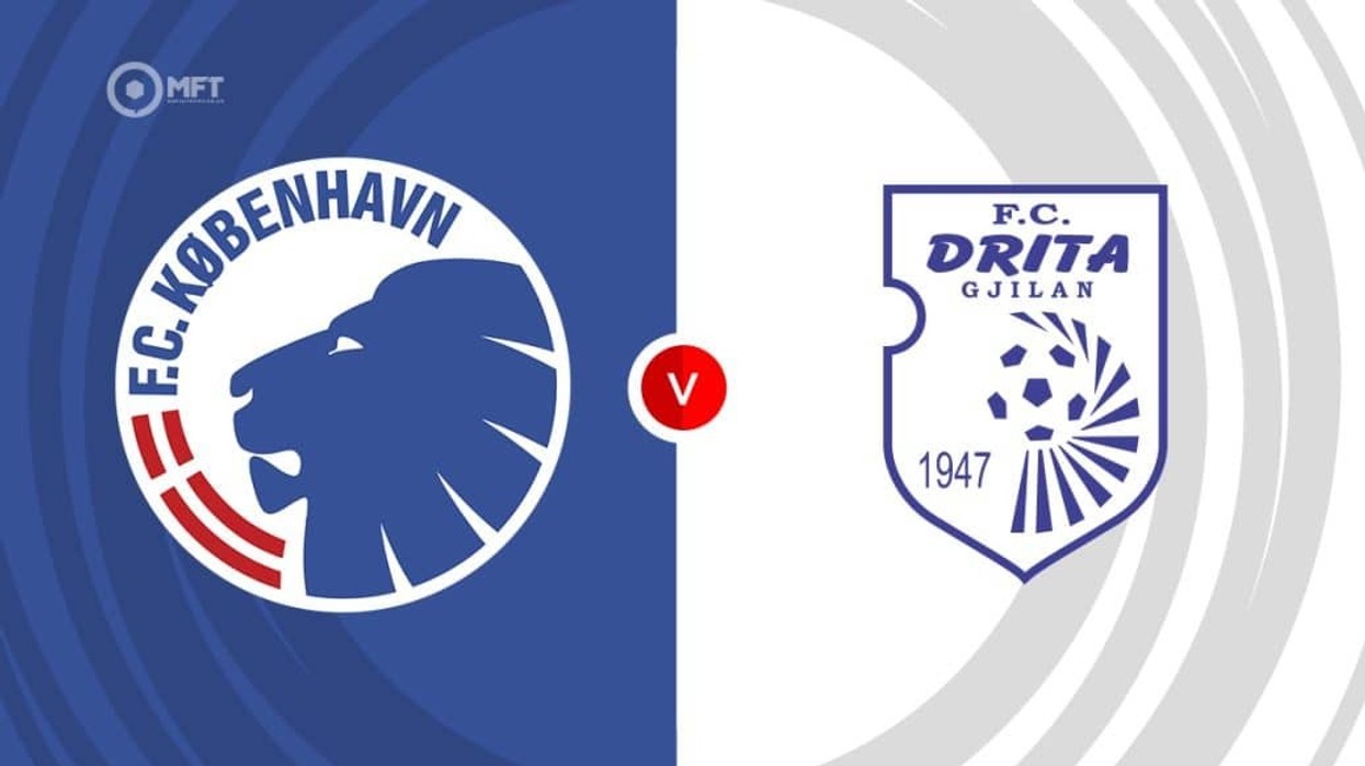 Formacionet zyrtare, Copenhagen - Drita: Ramadani ndryshon sistem, luan me tre mesfushorë