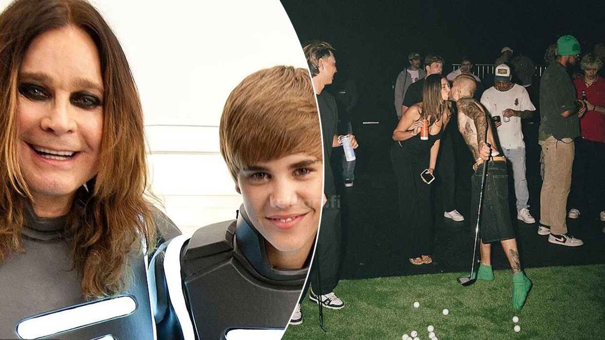 Justin Bieber publikon një fotografi të rrallë nga fëmijëria me Ozzy Osbourne në një përmbledhje imazhesh nga festa e albumit të ri