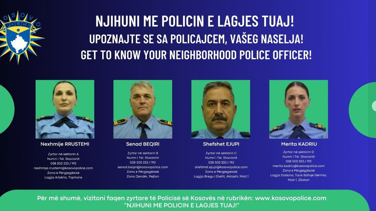 Njihuni me policin e lagjes suaj në Prishtinë!