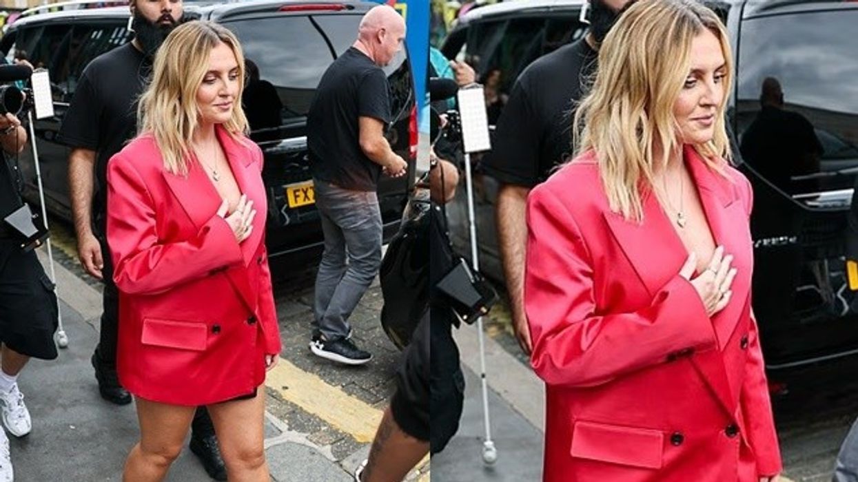 Perrie Edwards dukej plot stil pas një eventi në Londër