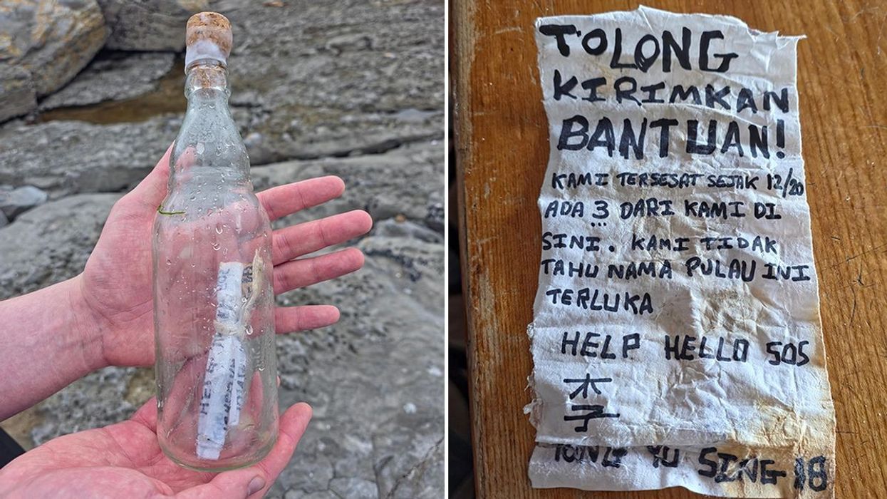 Dy miq zbulojnë një mesazh në një shishe në plazh, ishte thirrje për ndihmë