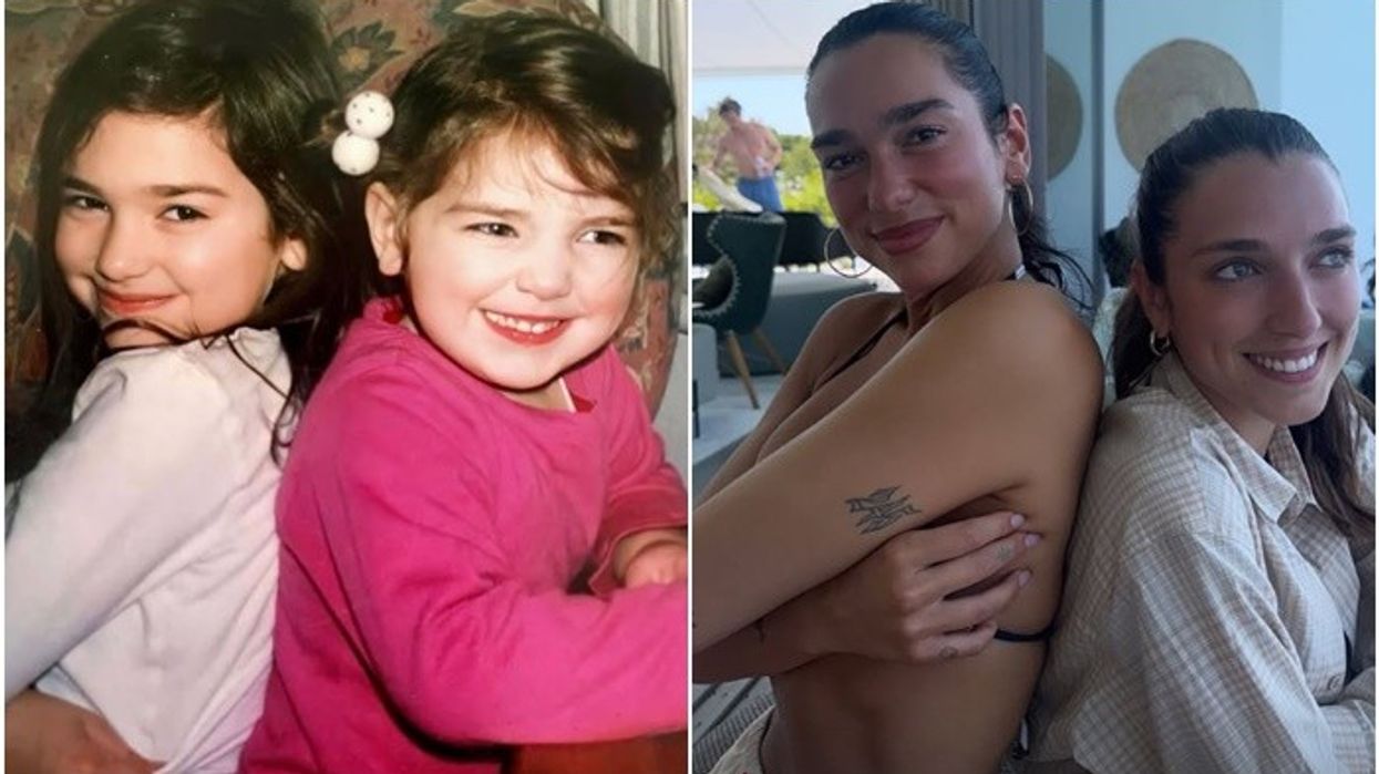Dua Lipa dhe motra e saj Rina rikrijojnë një kujtim të ëmbël nga fëmijëria
