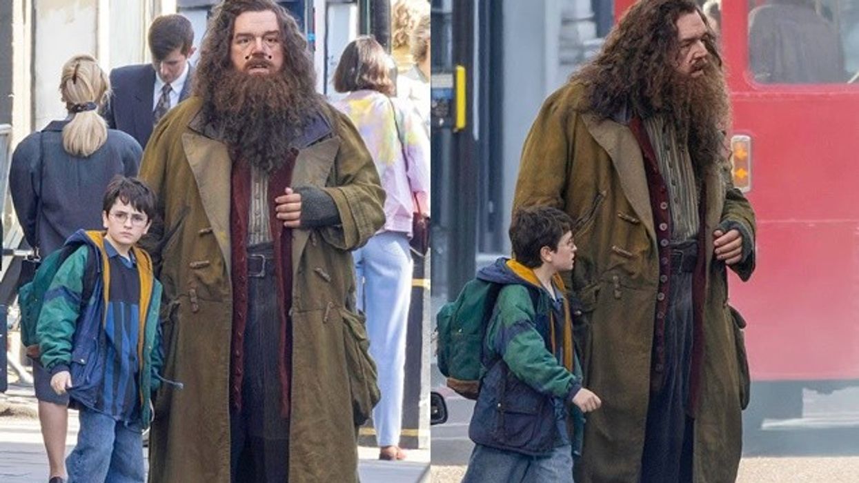 Dalin pamjet e para nga xhirimet e serisë së re të Harry Potter, dy personazhet më të dashur shihen në rrugët e Londrës