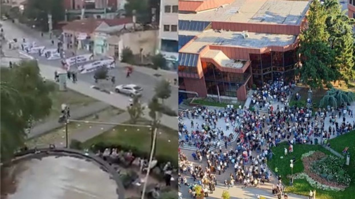 Autoritetet serbe pretendojnë se 70 mijë njerëz morën pjesë në protestat e thirrura nga partia e Vuçiqit, pamjet filmike tregojnë krejt ndryshe