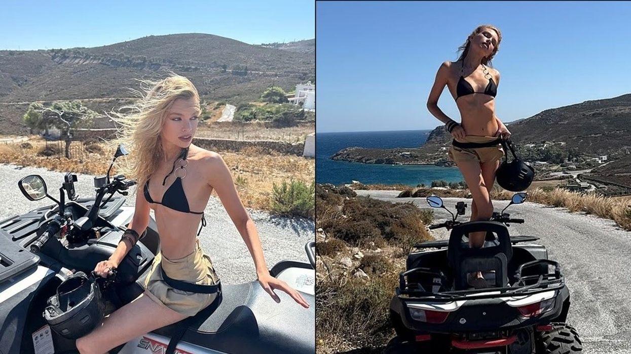 Stella Maxwell mahnit ndjekësit me një album fotografish nga pushimet e saj në Greqi
