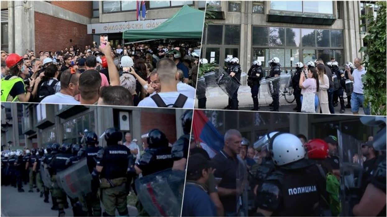 Përshkallëzohet protesta në Novi Sad - studentët e Juridikut hyjnë në Fakultetin e Filozofisë
