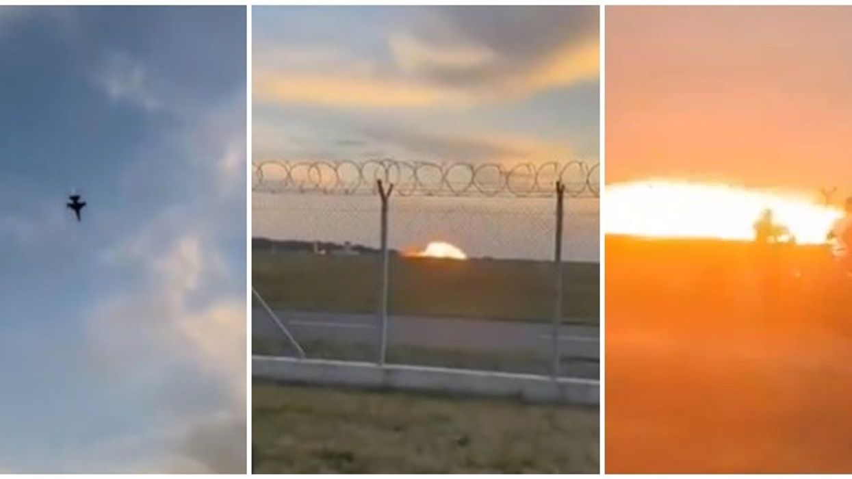 Rrëzohet aeroplani F-16 i forcave ajrore polake - pamjet dramatike publikohen në rrjetet sociale