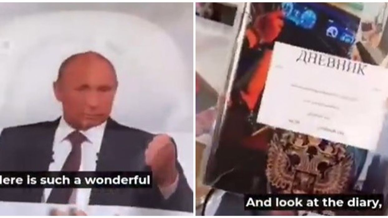 Politizim i shkollave në Rusi - të gjitha pajisjet me imazhin e Putinit