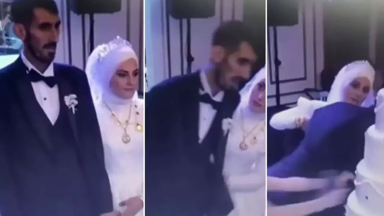 Dhëndrit i ra të fikët kur po pritej torta – pamje që janë bërë virale, që vijnë nga një dasmë në Turqi