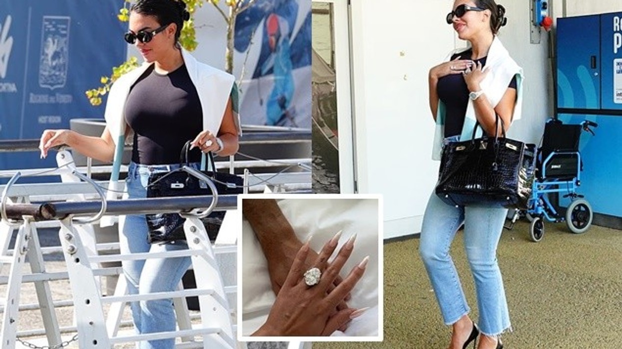 Georgina Rodriguez tregon unazën 3-milionëshe të fejesës e po ashtu çantën 115 mijë dollarëse gjatë largimit nga Veneica