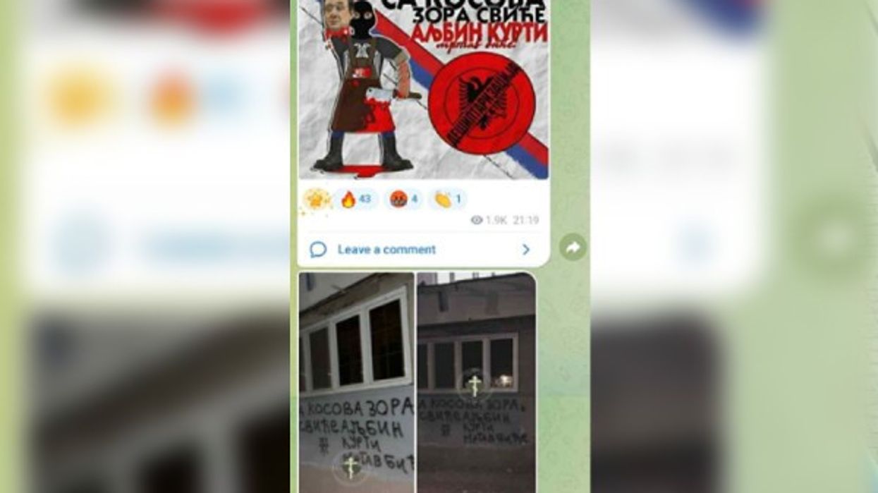 "Albin Kurti do të jetë i vdekur”- grafite kanosëse ndaj Kurtit në veri të Mitrovicës