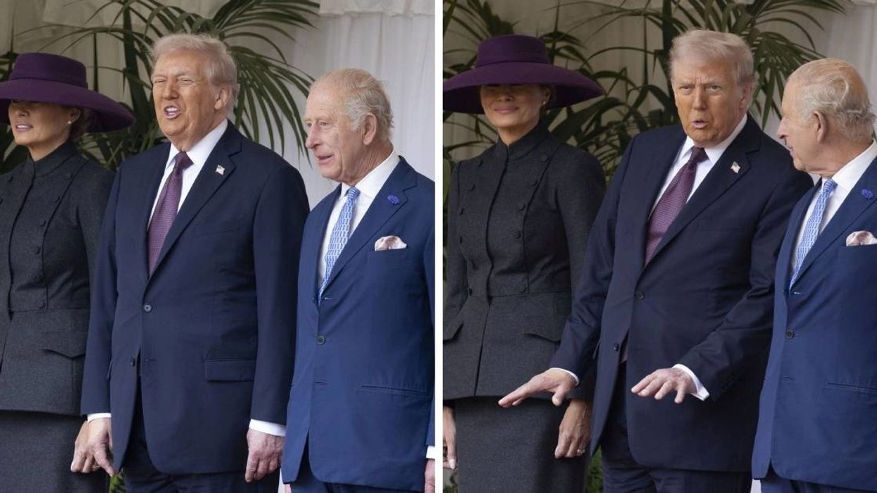 Trump në Britani - foto të çuditshme