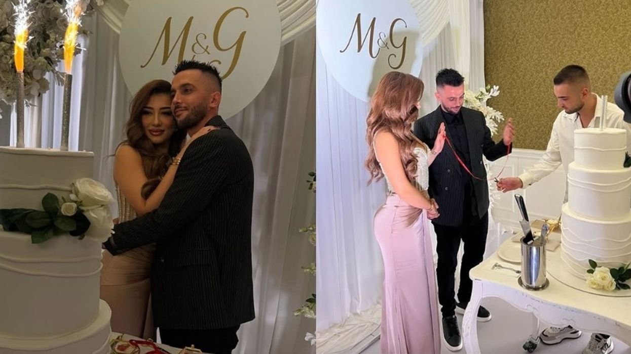 Publikohen pamje nga fejesa e Melinda Ademit dhe Granit Muhaxherit